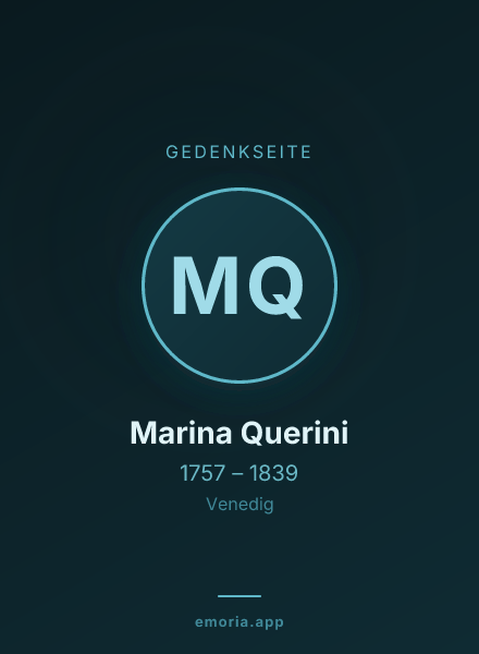 Gedenkportrait von Marina Querini