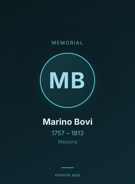 Memorial portrait of Marino Bovi