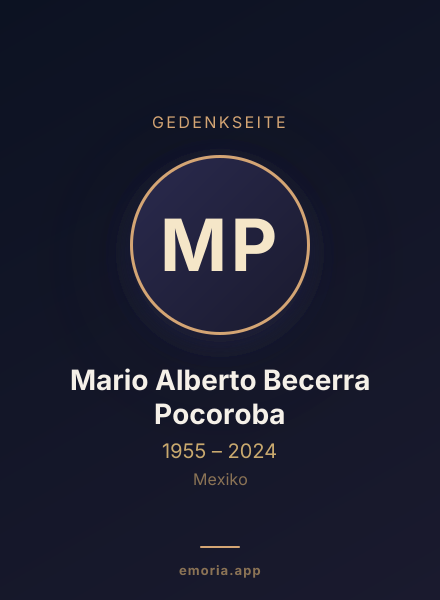 Gedenkportrait von Mario Alberto Becerra Pocoroba