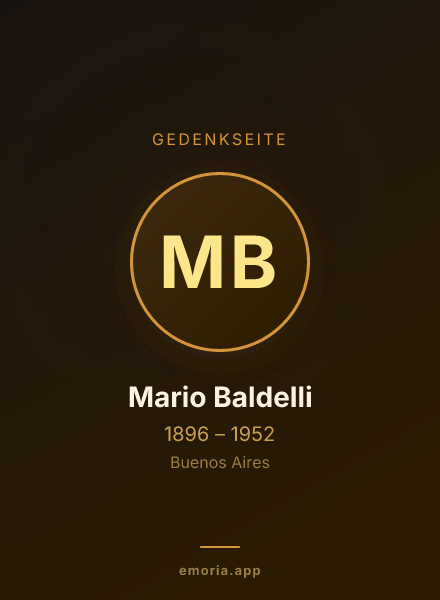 Gedenkportrait von Mario Baldelli