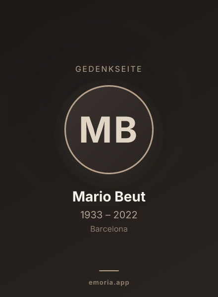 Gedenkportrait von Mario Beut