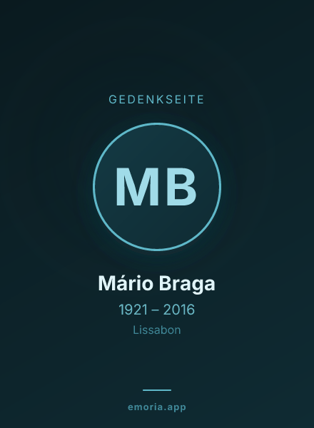 Gedenkportrait von Mário Braga