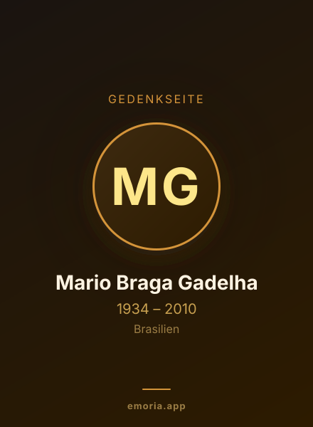Gedenkportrait von Mario Braga Gadelha