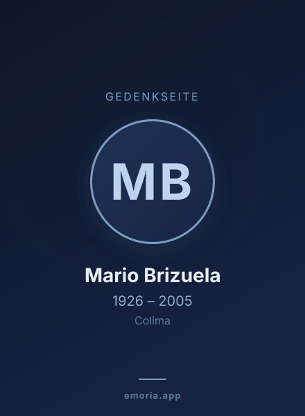 Gedenkportrait von Mario Brizuela