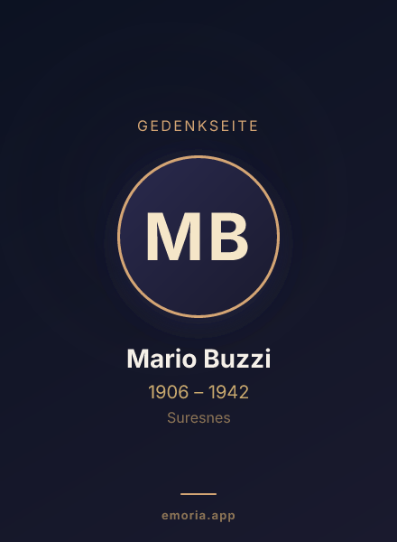 Gedenkportrait von Mario Buzzi