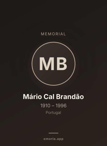 Memorial portrait of Mário Cal Brandão