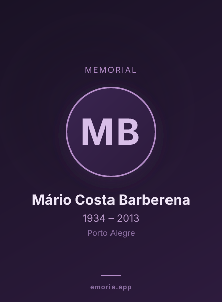 Memorial portrait of Mário Costa Barberena