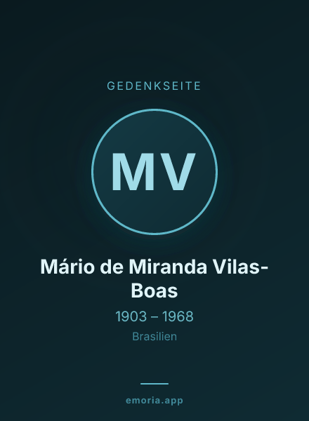 Gedenkportrait von Mário de Miranda Vilas-Boas
