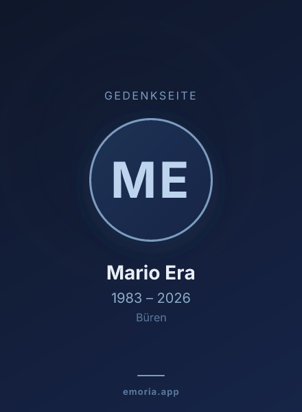 Gedenkportrait von Mario Era