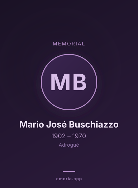 Memorial portrait of Mario José Buschiazzo