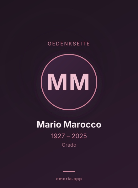 Gedenkportrait von Mario Marocco