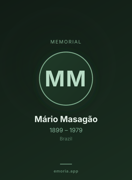 Memorial portrait of Mário Masagão
