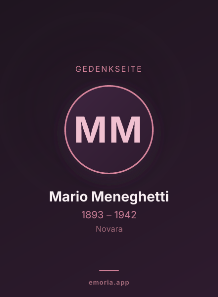 Gedenkportrait von Mario Meneghetti