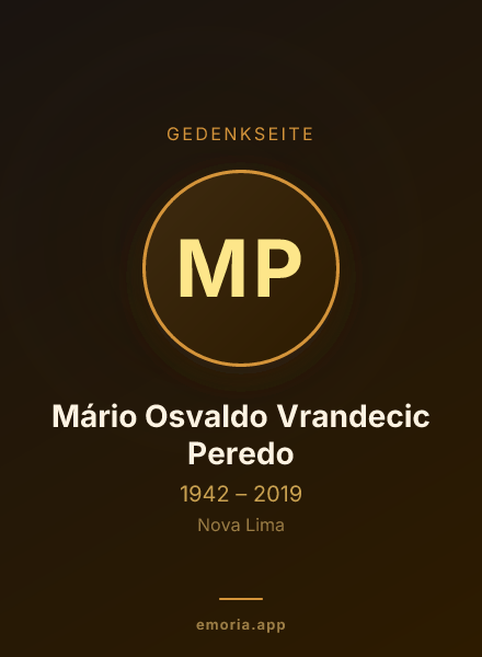 Gedenkportrait von Mário Osvaldo Vrandecic Peredo