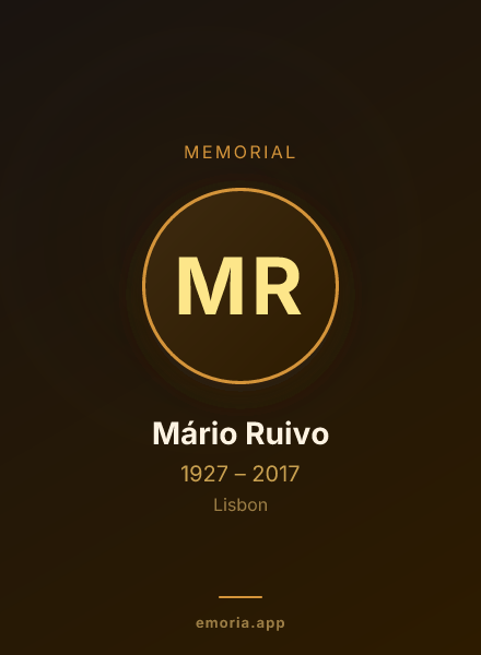 Memorial portrait of Mário Ruivo
