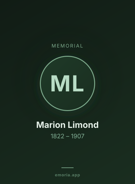 Memorial portrait of Marion Limond