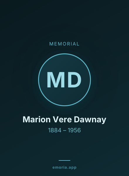Memorial portrait of Marion Vere Dawnay