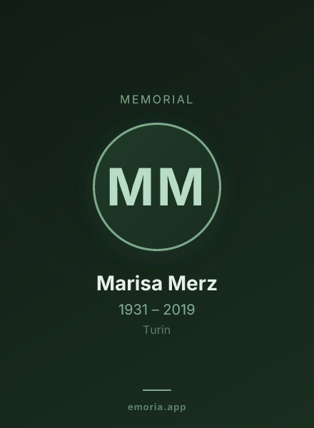 Memorial portrait of Marisa Merz