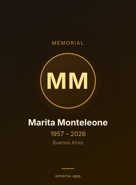 Memorial portrait of Marita Monteleone