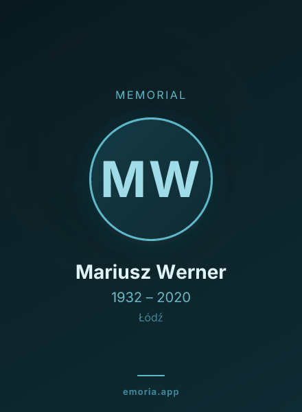 Memorial portrait of Mariusz Werner