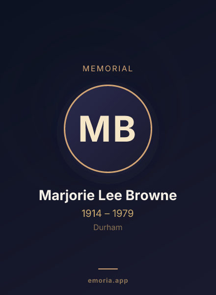 Memorial portrait of Marjorie Lee Browne