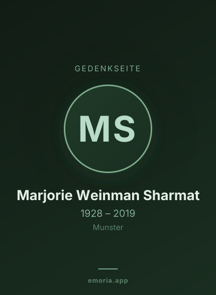 Gedenkportrait von Marjorie Weinman Sharmat