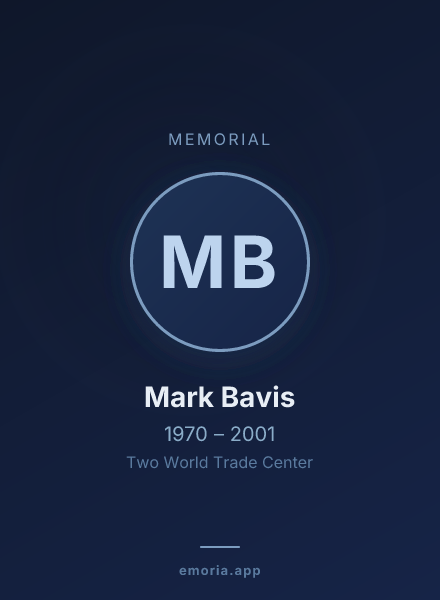 Memorial portrait of Mark Bavis