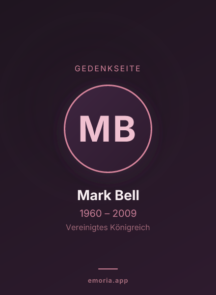 Gedenkportrait von Mark Bell