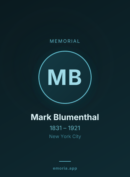 Memorial portrait of Mark Blumenthal