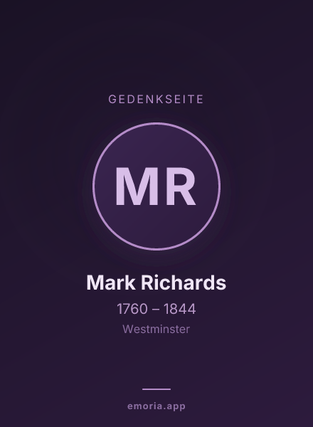 Gedenkportrait von Mark Richards