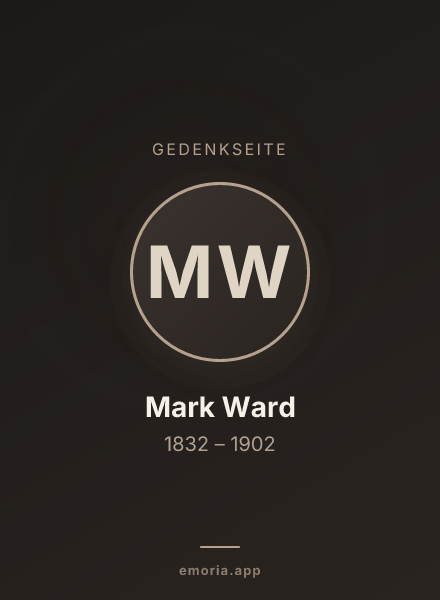 Gedenkportrait von Mark Ward
