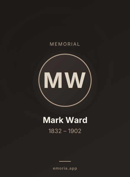 Memorial portrait of Mark Ward