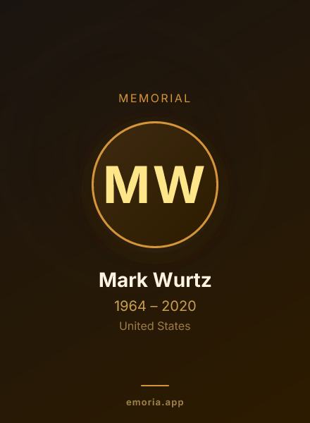 Memorial portrait of Mark Wurtz