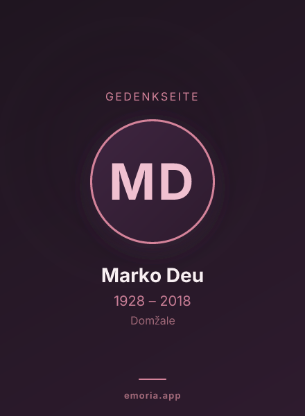 Gedenkportrait von Marko Deu