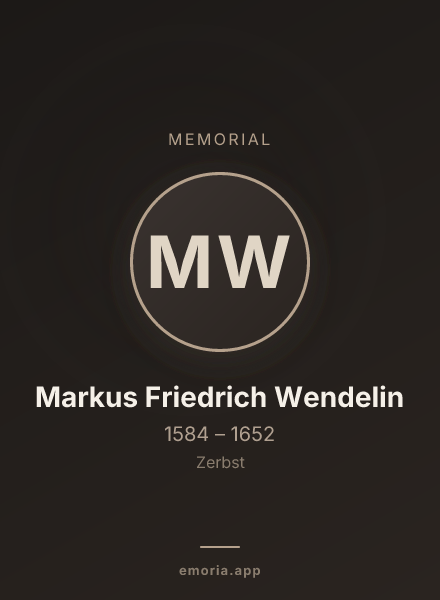 Memorial portrait of Markus Friedrich Wendelin