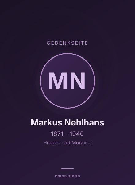 Gedenkportrait von Markus Nehlhans