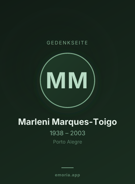 Gedenkportrait von Marleni Marques-Toigo