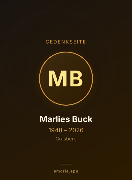 Gedenkportrait von Marlies Buck