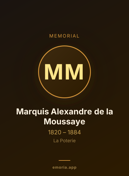 Memorial portrait of Marquis Alexandre de la Moussaye