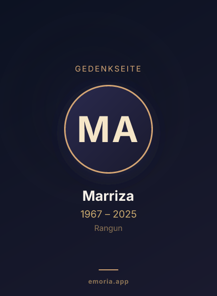 Gedenkportrait von Marriza