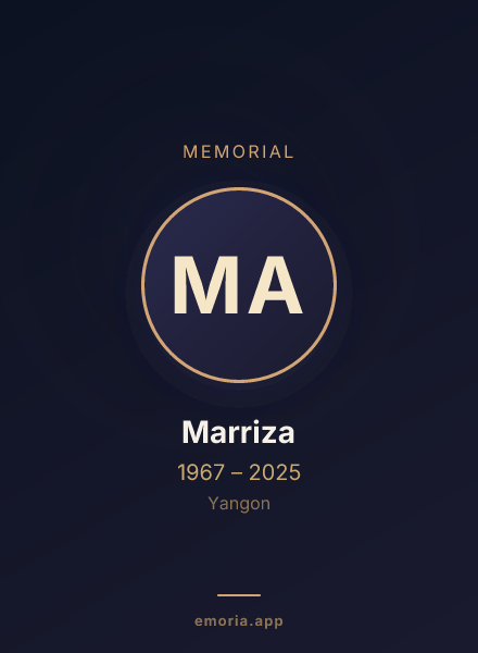 Memorial portrait of Marriza