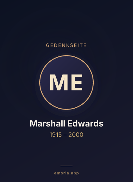 Gedenkportrait von Marshall Edwards