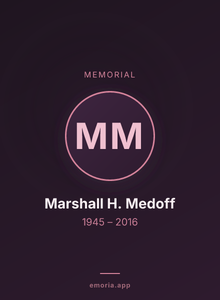 Memorial portrait of Marshall H. Medoff