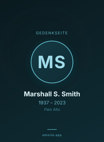 Gedenkportrait von Marshall S. Smith