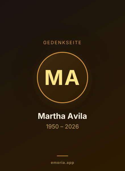 Gedenkportrait von Martha Avila