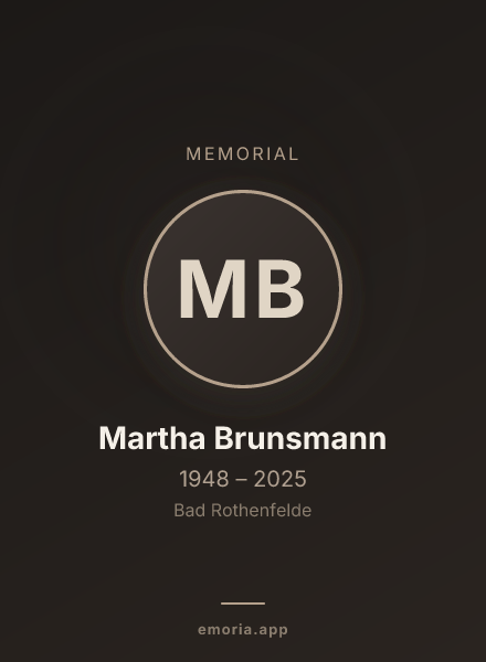 Memorial portrait of Martha Brunsmann