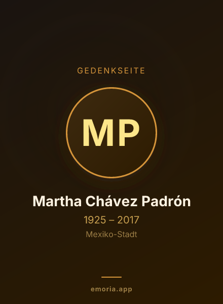 Gedenkportrait von Martha Chávez Padrón