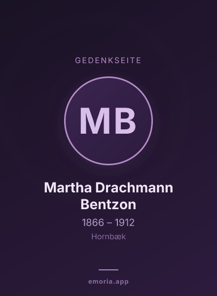Gedenkportrait von Martha Drachmann Bentzon