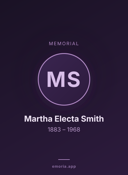 Memorial portrait of Martha Electa Smith