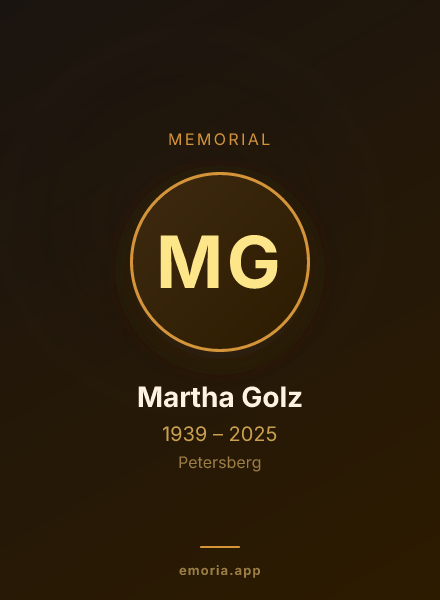 Memorial portrait of Martha Golz